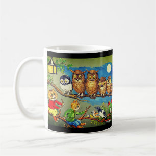 Louis Wain Chats & Chouettes Mug