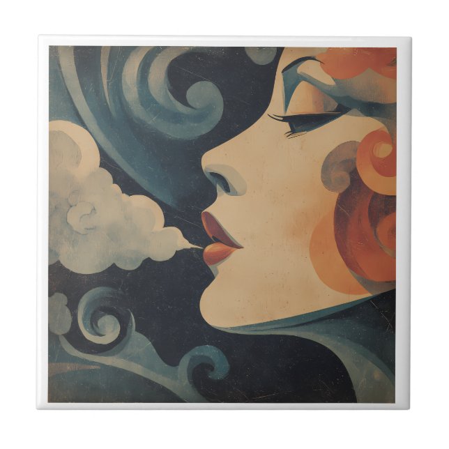 Louise Dessous de verre carreau (Devant)