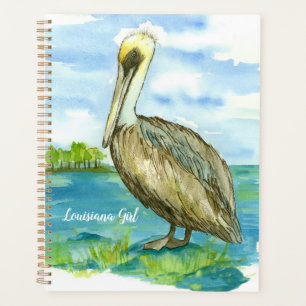 Louisiana Girl Brown oriental Pelican Bird