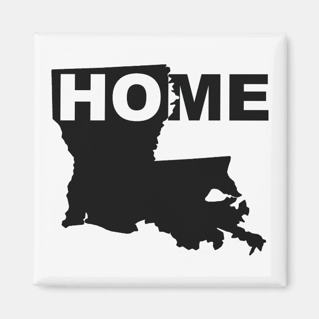 Louisiana Maison loin de State Fridge Magnet (Devant)