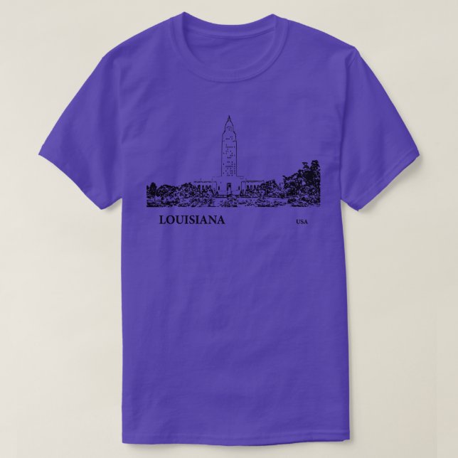 Louisiana State USA TShirt - 2 (Design devant)
