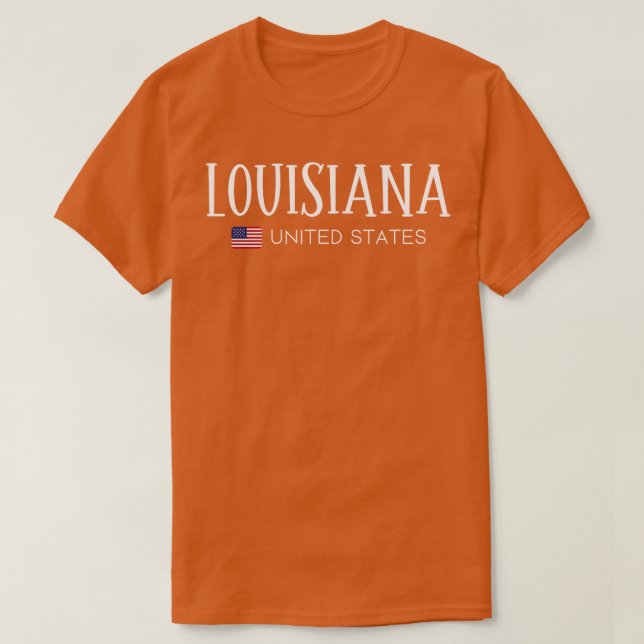 Louisiane États-Unis TShirt (Design devant)