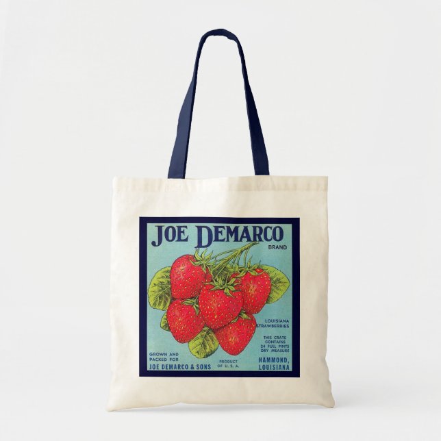 Louisiane Étiquette de crème aux fraises - Sac (Devant)