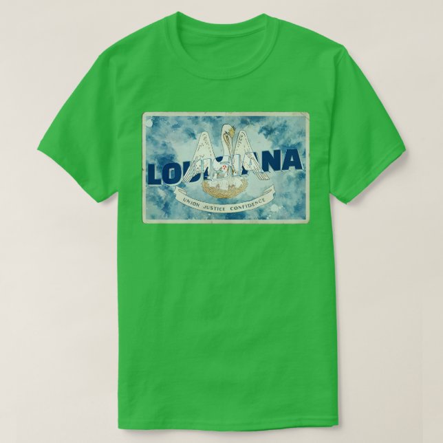 Louisiane vintage style rétro souvenir TShirt (Design devant)
