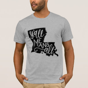 Louisiane "Y'all Means All" T-shirt homme égalité