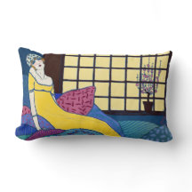 Lounging sur ses coussins