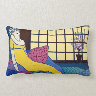 Lounging sur ses coussins