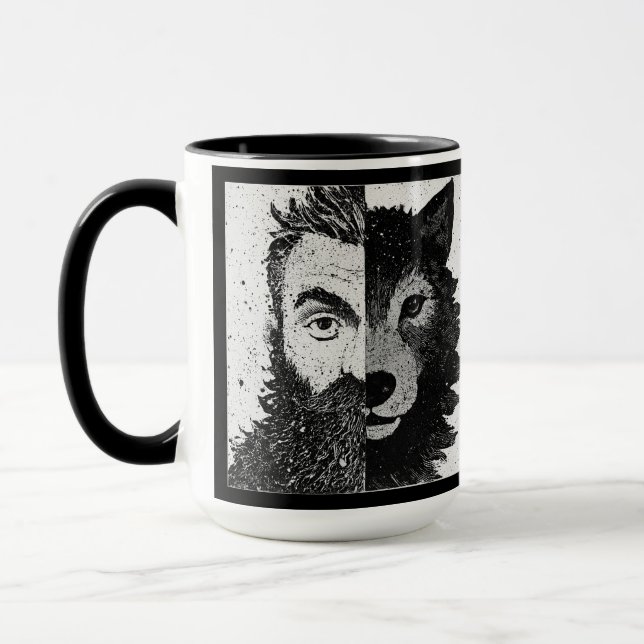 Loup abordable : Mug Demi-Loup (Gauche)