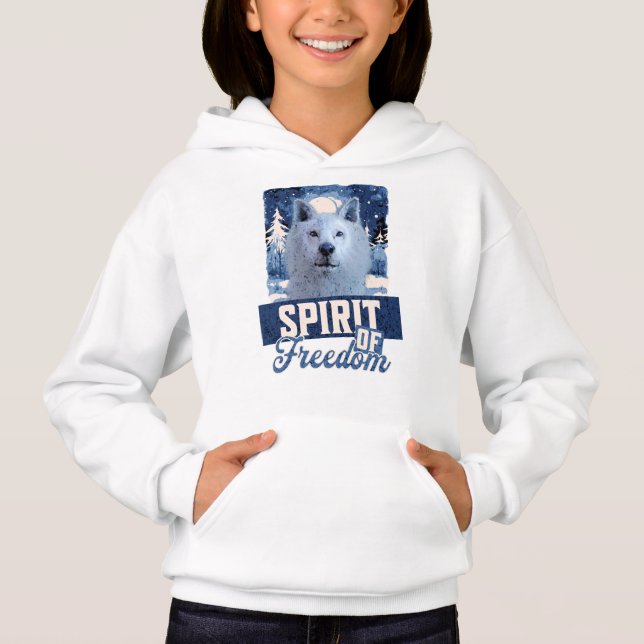 Loup Arctique Esprit de liberté Création faunique (Devant)