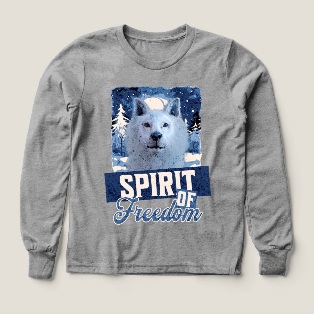 Loup Arctique Esprit de liberté Création faunique (Motif recto)