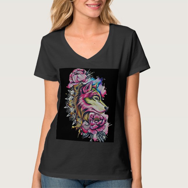 Loup conçu | t-shirt (Devant)
