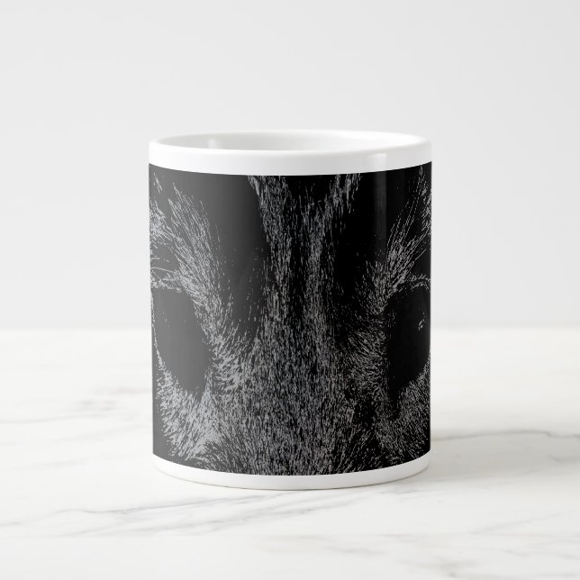 Loup Coupe de café Mug Chien sauvage Coupes Jumbo  (Devant)