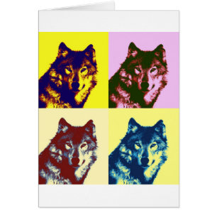 Loup d'art pop