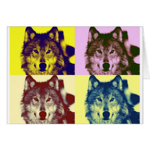 Loup d'art pop
