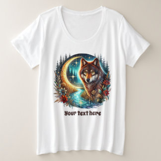 Loup d'hiver mignon personnalisable