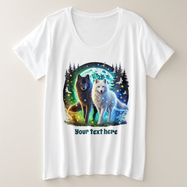 Loup d'hiver mignon personnalisable (Design devant)