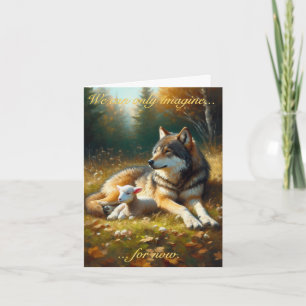 Loup et agneau : Carte de fête des Tabernacles