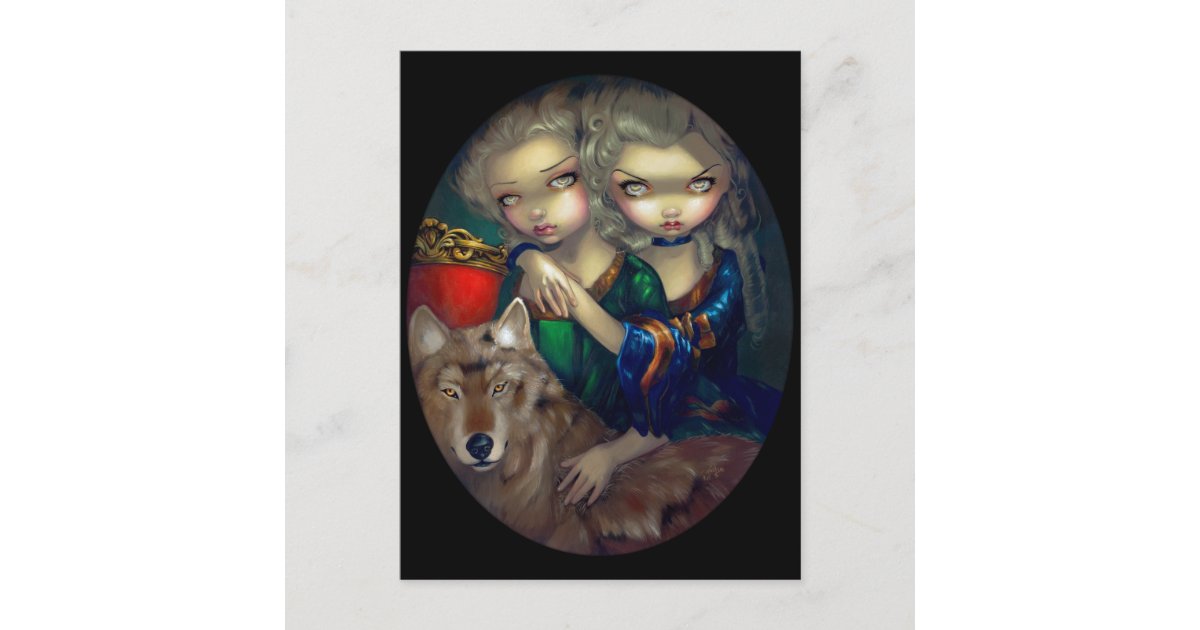 Loup Garou Les Jumeaux Carte Postale Zazzle Fr