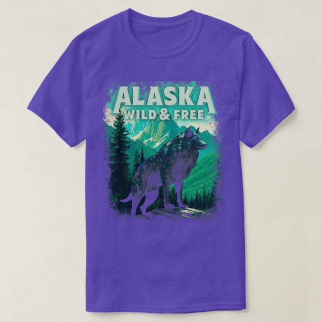 Loup gris de l'Alaska TShirt (Design devant)
