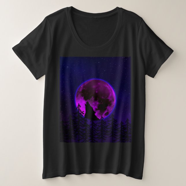 LOUP HURLANT LUNE MAGENTA   (Design devant)