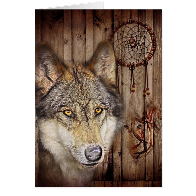 Loup indien indigène de receveur rêveur occidental (Devant)