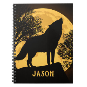 Loup noir et jaune et Carnet de Pleine lune