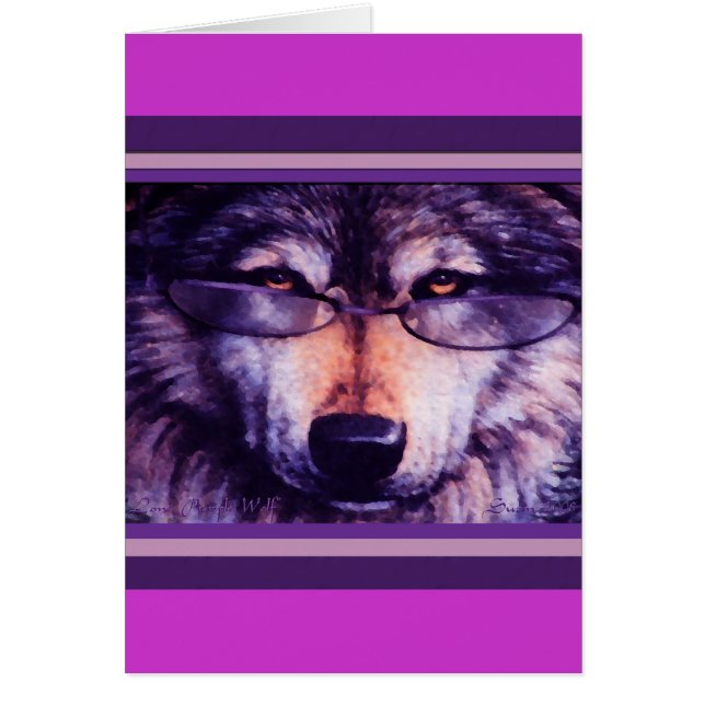 Loup pourpre solitaire (Devant)