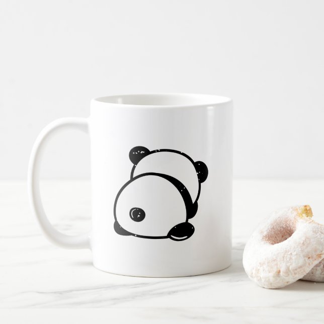 L'ours Anti-Social Panda Me Laisse Seule Mug (Avec donut)
