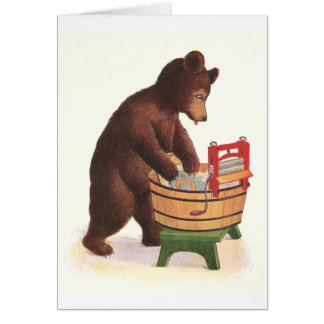 L'ours de nounours fait la blanchisserie