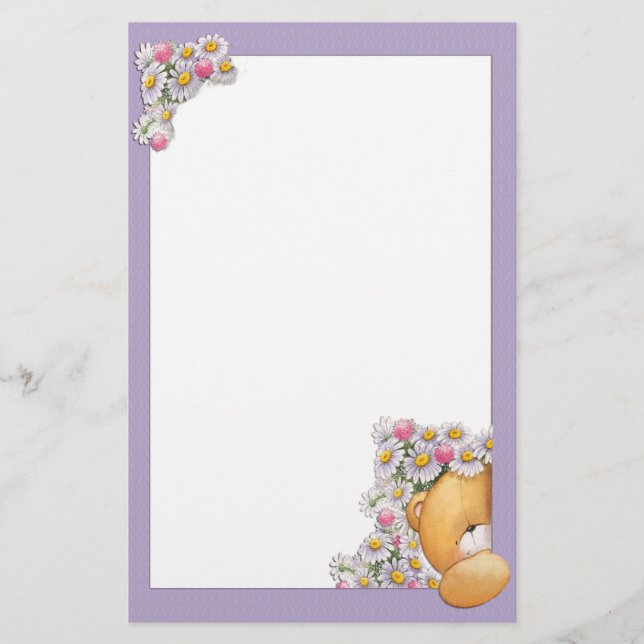 L'ours de nounours fleurit la papeterie (Devant)