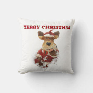 L'Ours De père Noël Dans Le Coussin De Neige