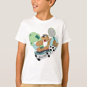 L'ours de ski de camp pour enfants T-shirt Skatebo