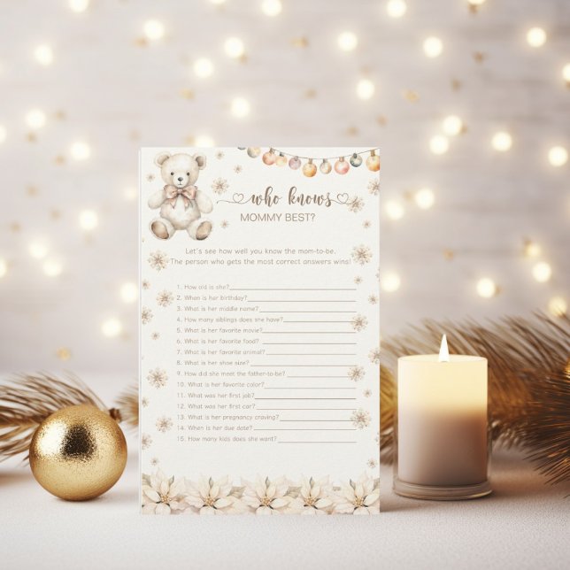 L'Ours D'Hiver Qui Connaît Maman Meilleur Baby sho (Créateur téléchargé)