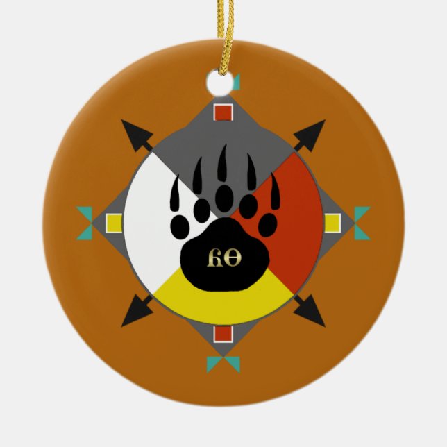 L'ours est mon ornement cherokee de frère (Devant)