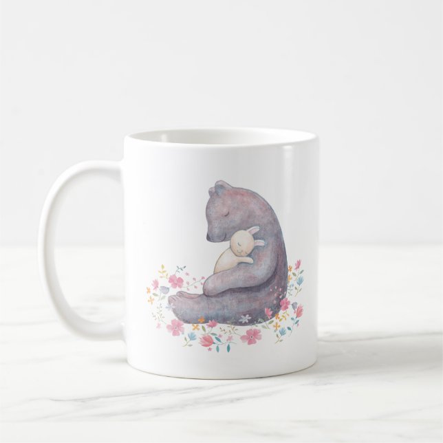 L'ours et l'ours et le lapin de tasse de lapin (Gauche)