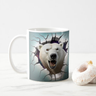 L'Ours Polaire Éclate Le Café, Le Thé, La Mug De c