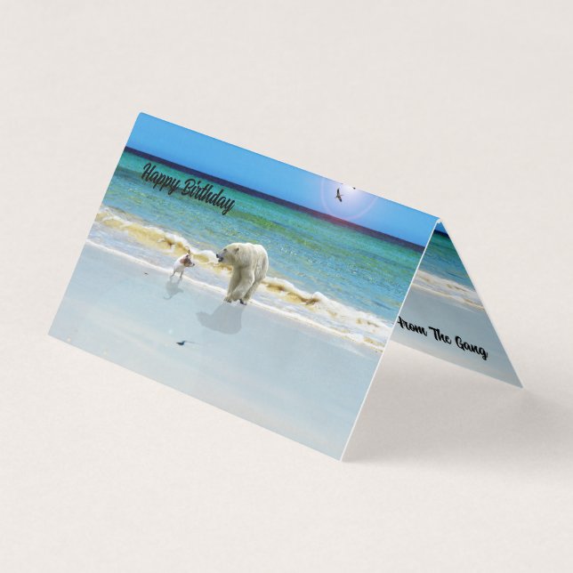 L'ours polaire rencontre Jack Russell, Pack Carte  (Front)
