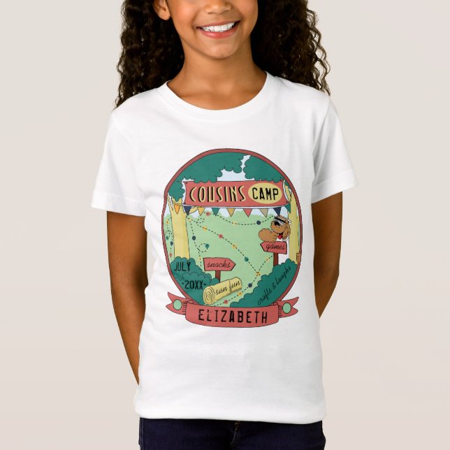 L'ours T-shirt du camp d'enfants CAMP Personnalise (Devant)
