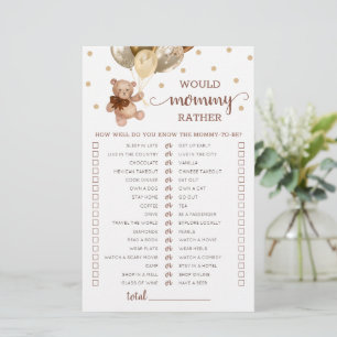 L'Ours Teddy Ferait Maman Plutôt Baby shower