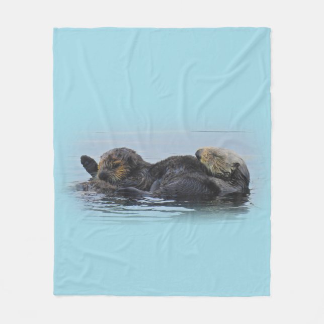 Loutre de maman mer et son bébé, couverture (Devant)