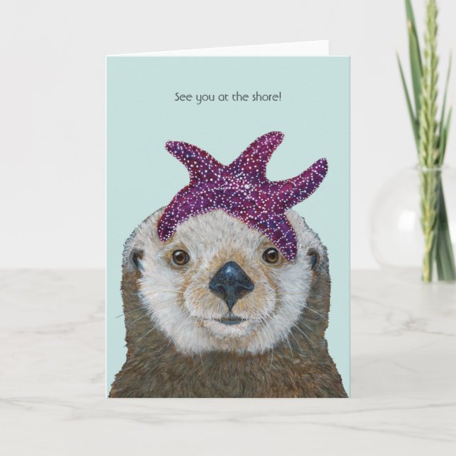 Loutre de mer, à bientôt sur la carte du rivage (Devant)