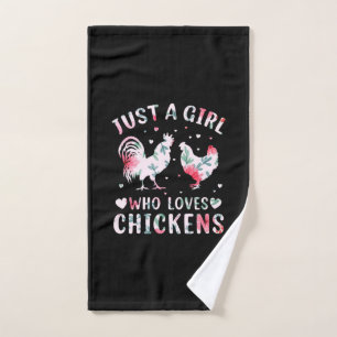 Louvain de poulet Fille qui aime les poulets