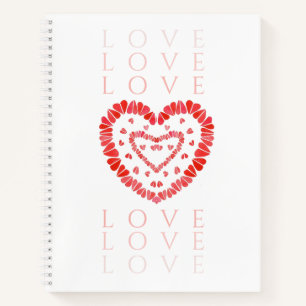 LOVE 8.5x11 Carnet spiral