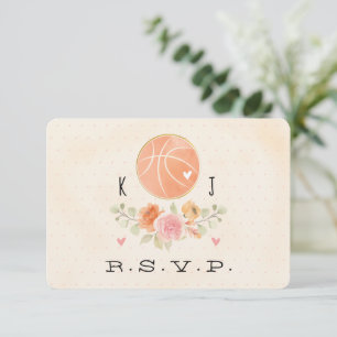 Love and Basketball Wedding Carte RSVP