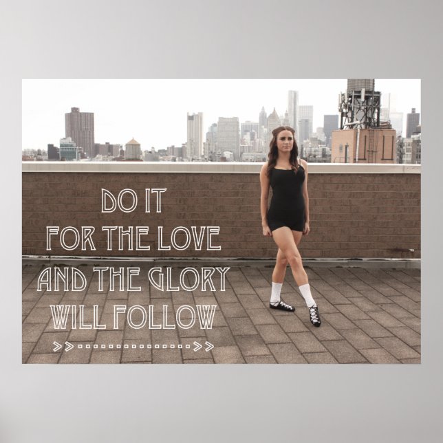 Love and Glory Ceili Moore Irish Dance Poster (Devant)