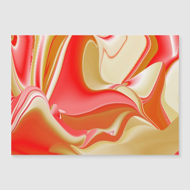 Love and Gold Abstrait 3D Rainbowart carte magnéti (Devant)