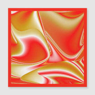 Love and Gold Abstrait 3D Rainbowart carte magnéti