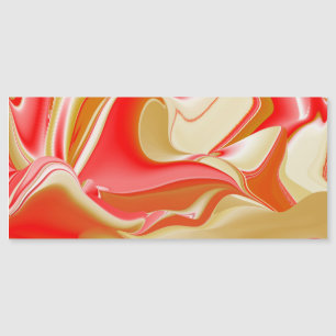 Love and Gold Abstrait 3D Rainbowart carte magnéti