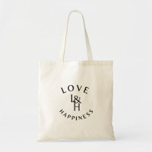 Love and Happiness – Inspirational Quote Tote Bag