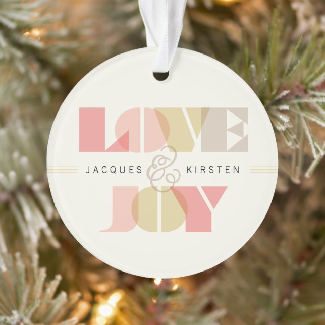 Love And Jove Clear Geo Typography Mariage photo (Arbre)